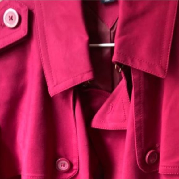 Magenta Trench Coat - Picture 1 of 1